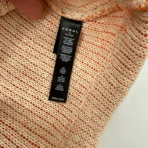 KORAL Valor Long Sleeve Oversized Crop Top XS S - Picture 14 of 15